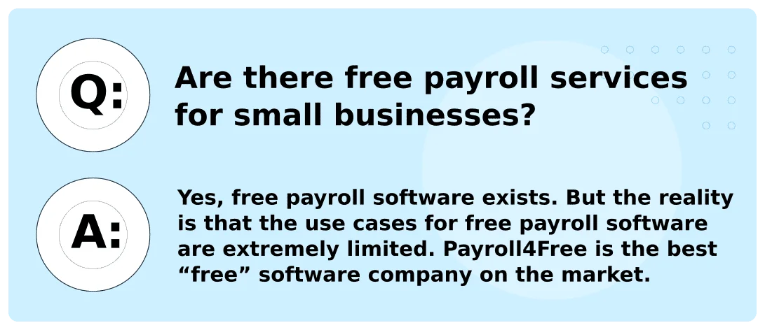 Are there free payroll services for small businesses