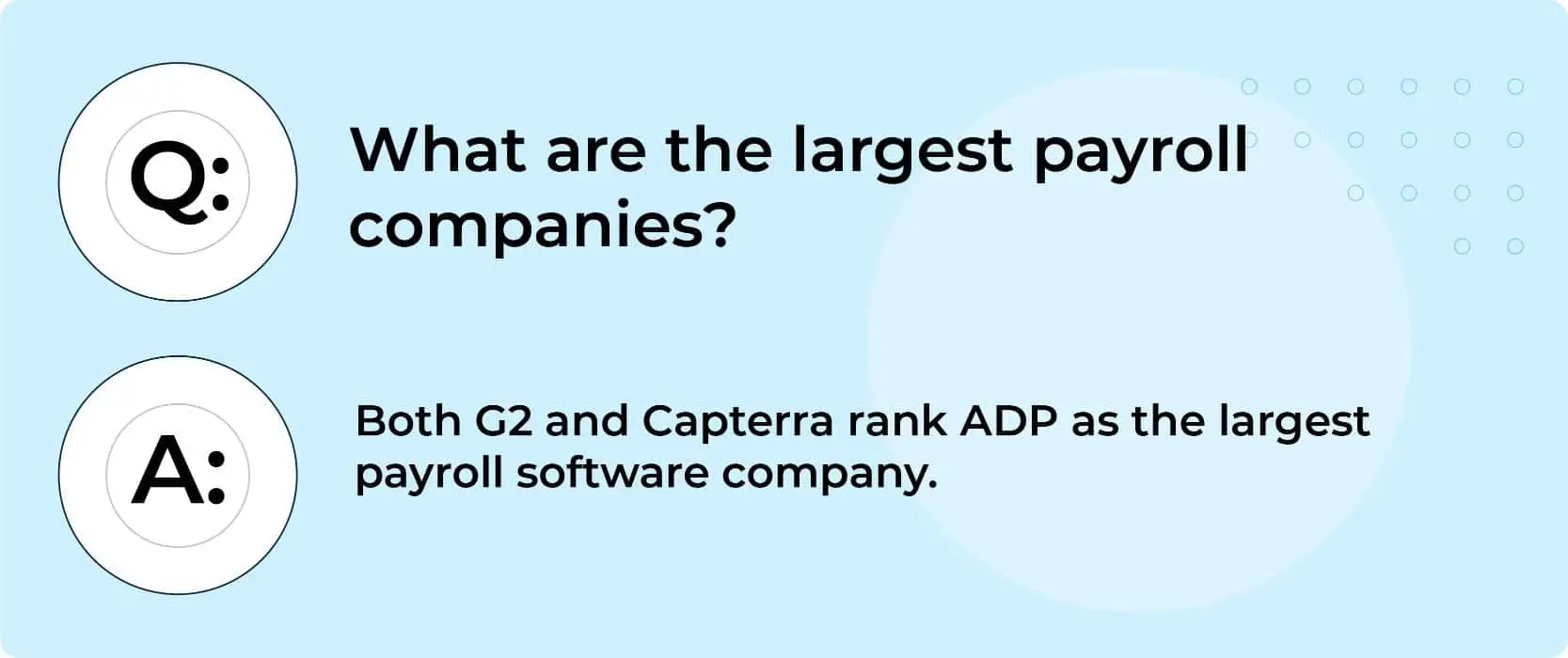 Who is the largest payroll company?