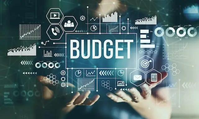 A man preparing a budget and forecast for a company